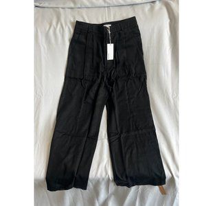 Reformation Mason Cropped Pant Black Size 8
